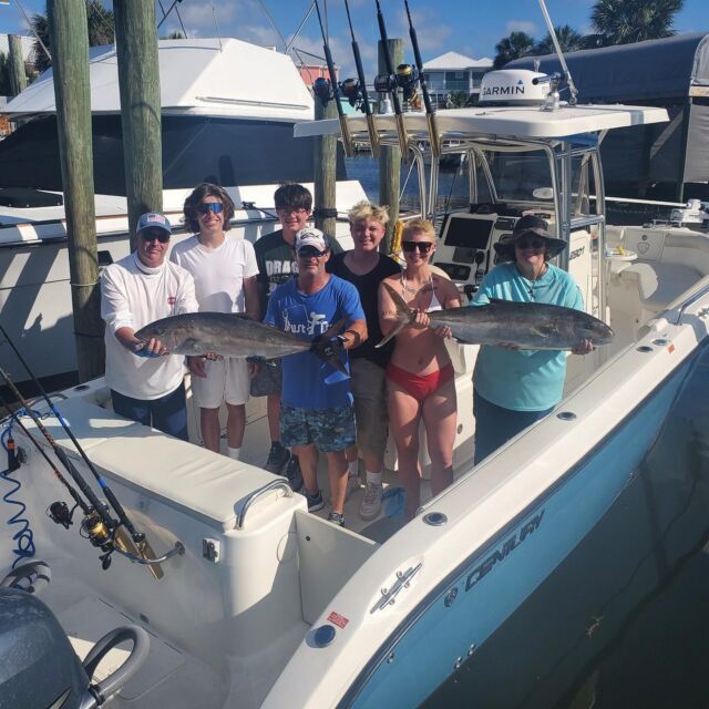 Great AJ charter. Had to catch a dozen to get two keepers in the fish box. Customers fought em hard and got em in. Come fish with the highest reviewed charter in Panama City beach. JustFishPCB. #panamacitybeach #deepseafishing #amberjack