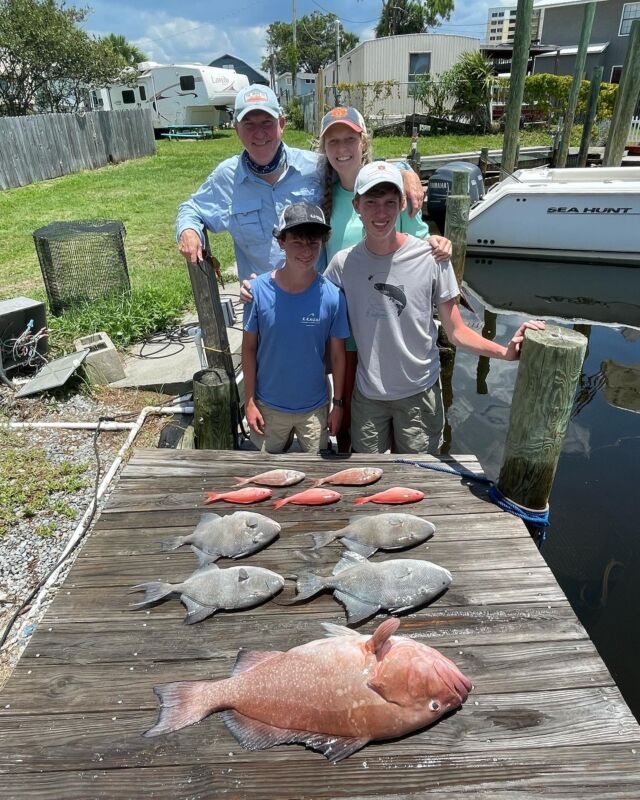 Last day of fishing before snapper season opens. Limit of triggers and a massive red grouper. Come fish with the highest reviewed charter in Panama City beach. JustFishPCB #redgrouper #panamacitybeachflorida #deepseafishing